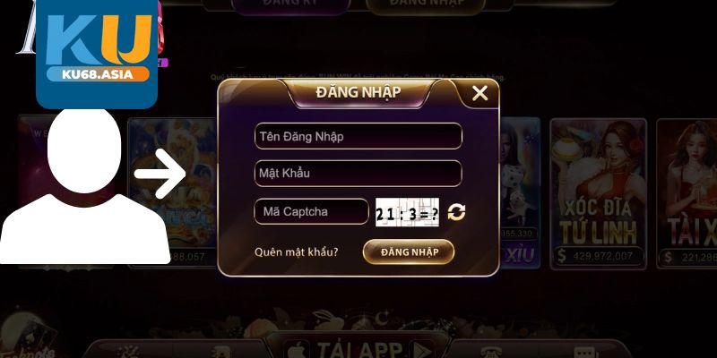Hướng dẫn chi tiết các bước đăng nhập Ku68
