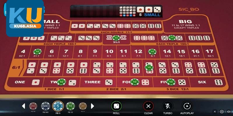 Cách tính điểm trong game Sicbo Ku68